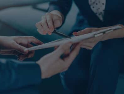 A person signing documents